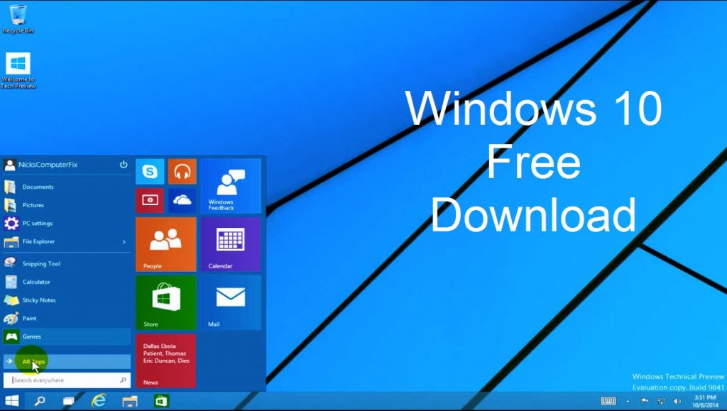 Windows 10 Free Download Full Version