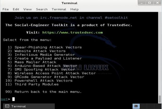 how to use social engineering toolkit in windows