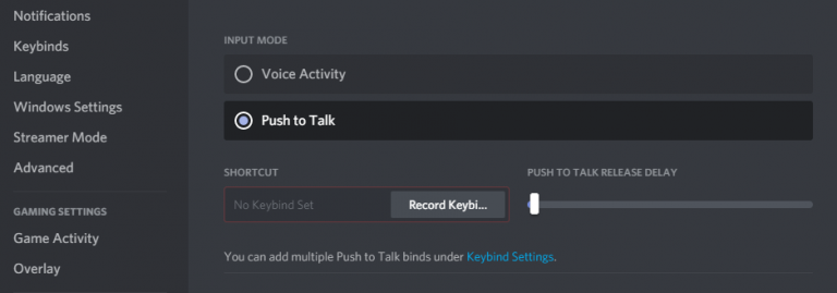 discord push to talk stopped working at all